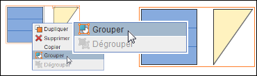 Démonstration grouper des éléments